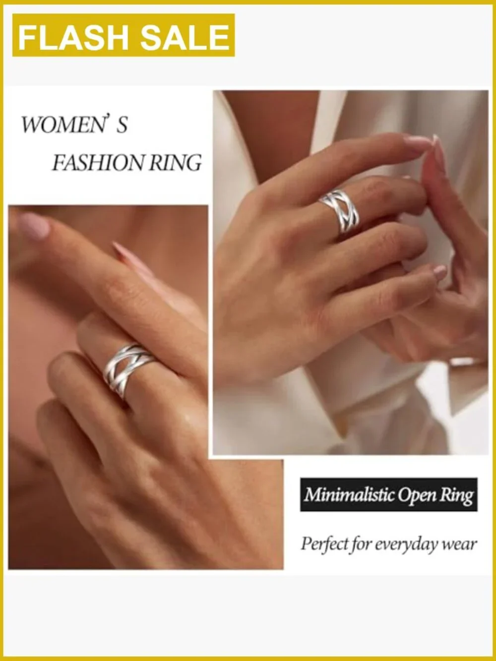 Adjustable 925 Sterling Silver Celtic Knot Open Knuckle Ring Band